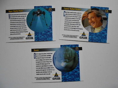 Seaquest TV show rare 3 foil insert cards 1990s