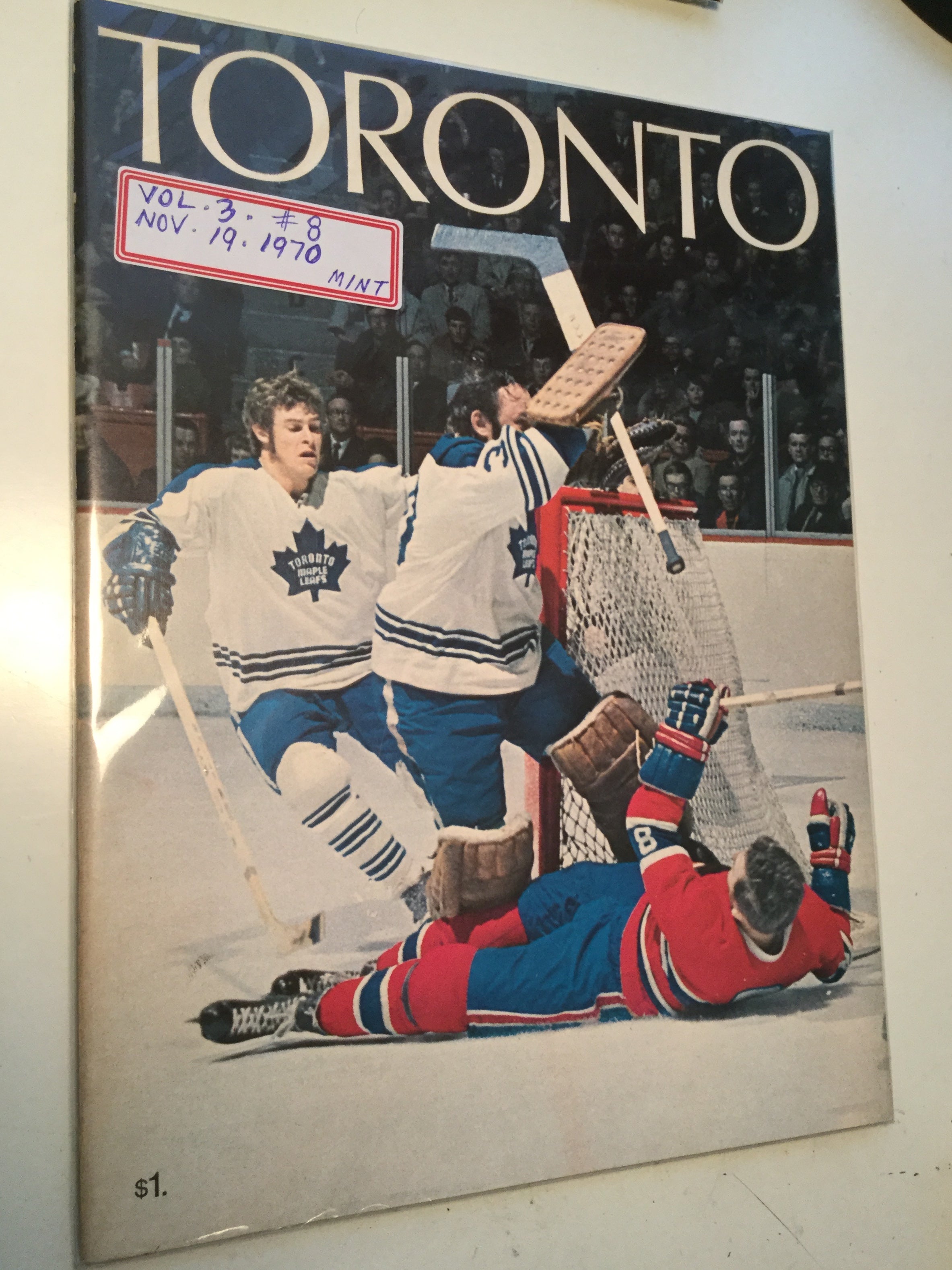 Toronto Maple Leafs hockey Program Nov.19,1970
