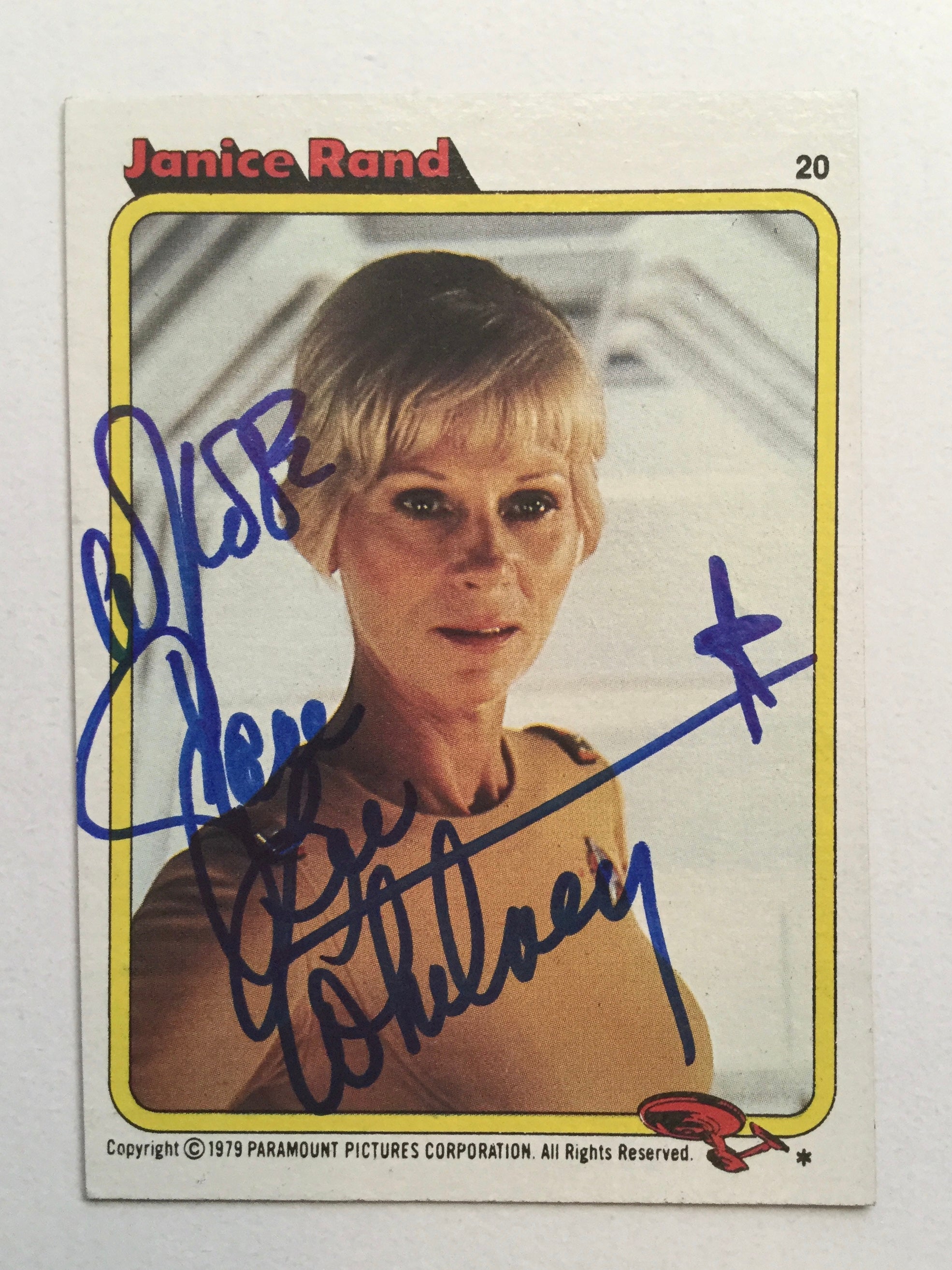 Star Trek Grace Lee Whitney Rare signed card with COA