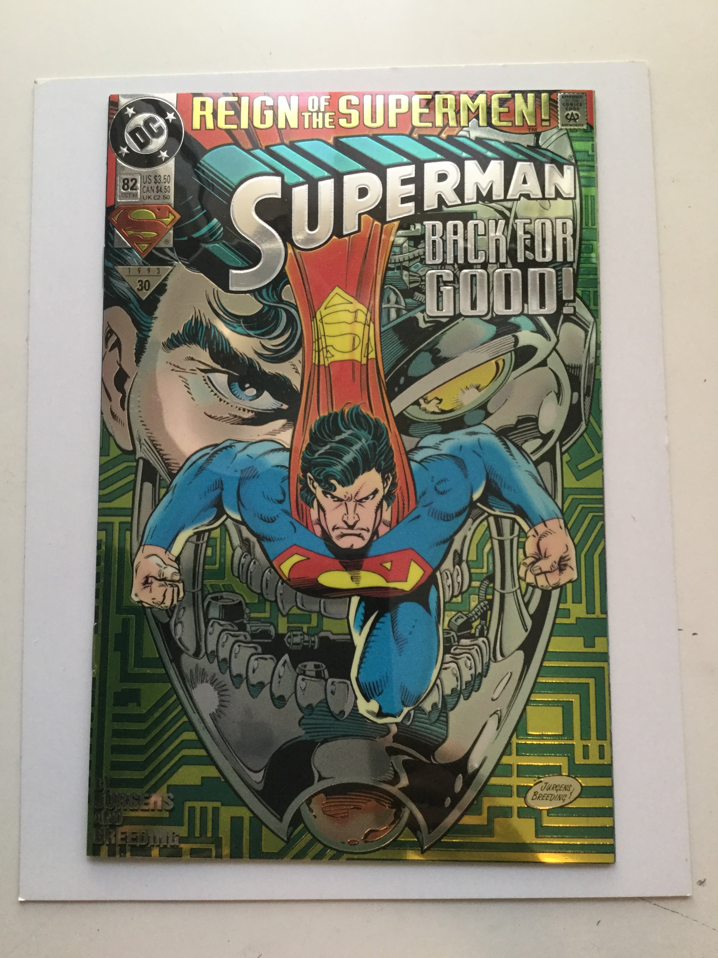 Superman #82 Rare foil cover comic book
