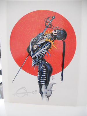 Chris Achilleos fantasy artist signed postcard 2008