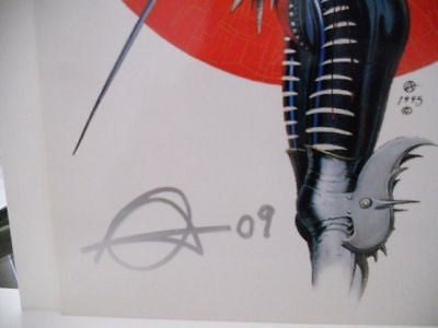 Chris Achilleos fantasy artist signed postcard 2008