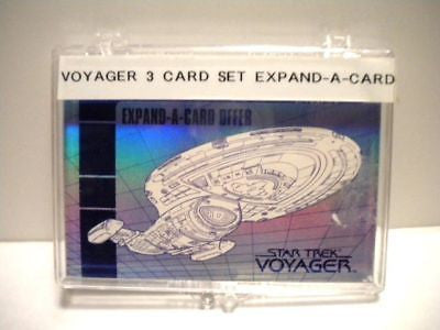 Star Trek Voyager 3 blue prints foil insert cards set 1995