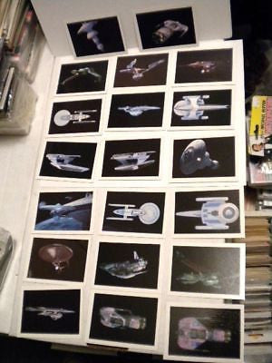 Star Trek 3 movie, ships complete insert cards set 1984