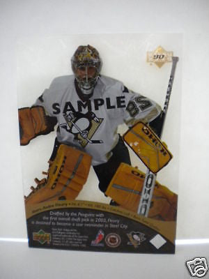 Mark Andre Fluery NHL hockey promo rare Ice U.D. rookie mint card
