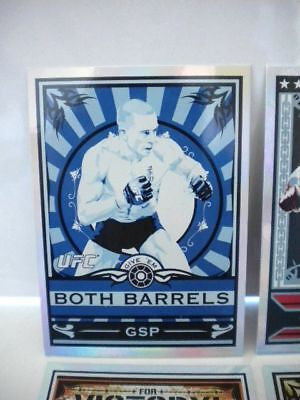 UFC Both Barrels rare series 3 foil insert card set