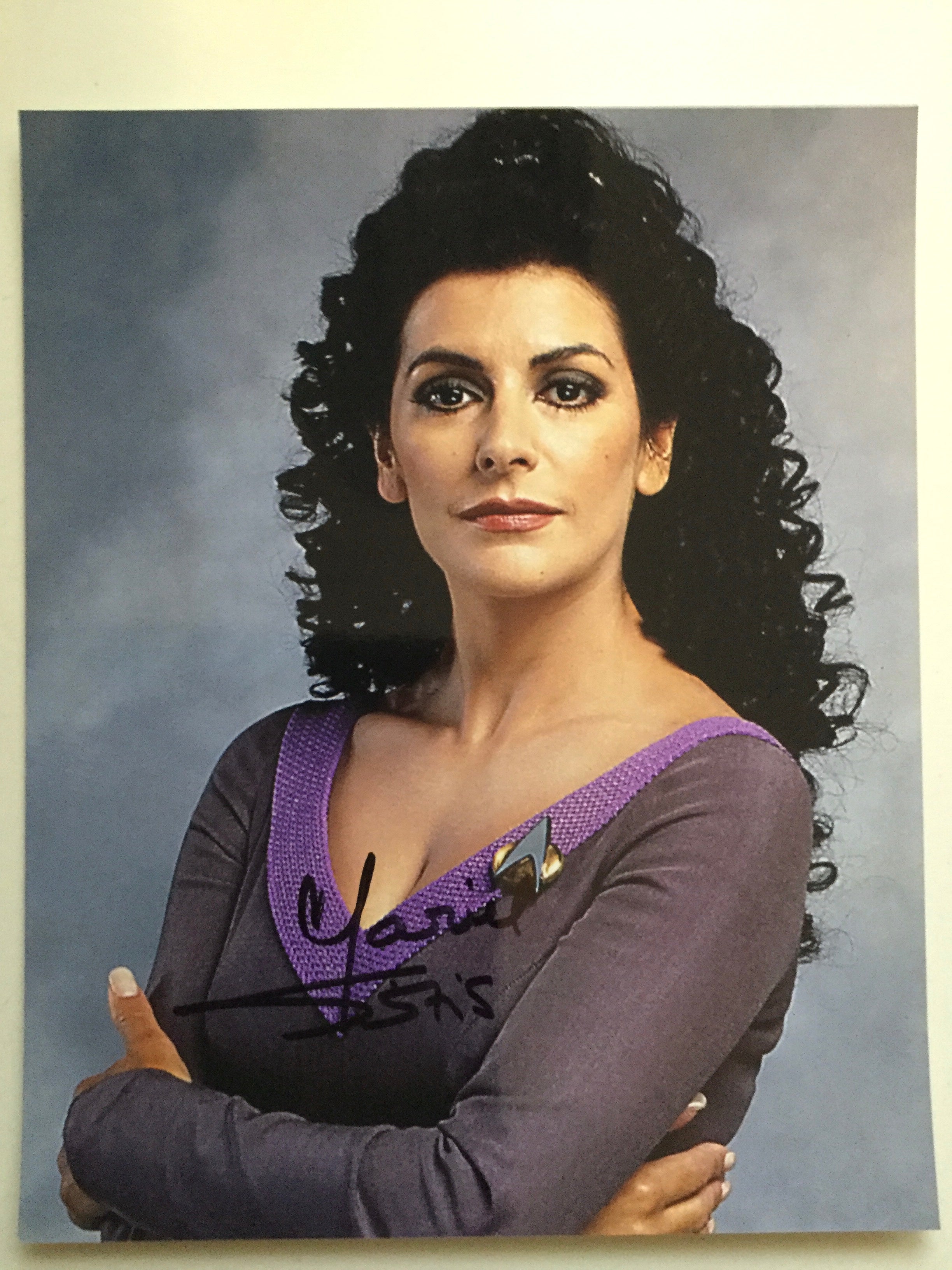 Star Trek Marina Sirtis signed 8x10 photo Fanexpo certified