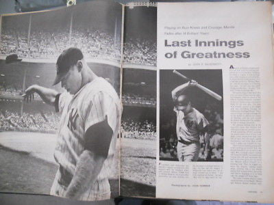 Mickey Mantle vintage Life magazine 1962