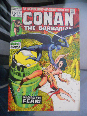 Conan the Barbarian #9 comic book 1970s