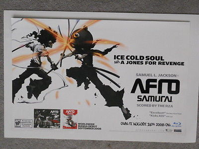 Anime Japan animation Afro Samurai movie 11x17 vintage limited issued poster! Only at San Diego Comic-Con
