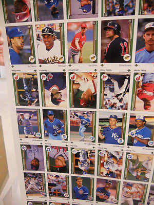 1989 Upper Deck rare baseball cards uncut sheet( stars and rookies)