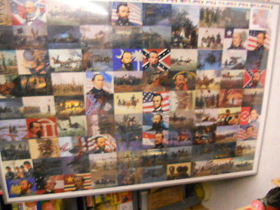 Civil War rare vintage uncut card sheet 1990s