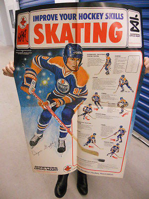 Wayne Gretzky Shoppers Drug Mart Hockey skills large poster 1981