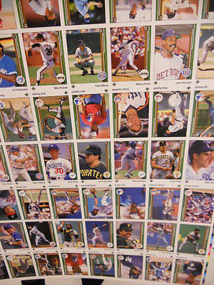 1989 Upper Deck rare baseball cards uncut sheet( stars and rookies)