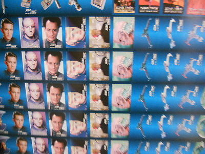 Star Trek Next Generation / DS9 Hostess Chips uncut card sheet 1995