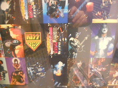 Kiss Rock Stars European cards rare uncut card sheet 1990s