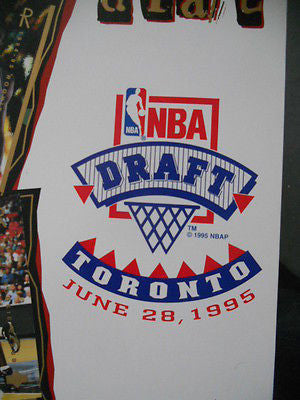 Toronto Raptors UD NBA draft uncut card sheet 1995