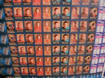Star Trek Next Generation / DS9 Hostess Chips uncut card sheet 1995