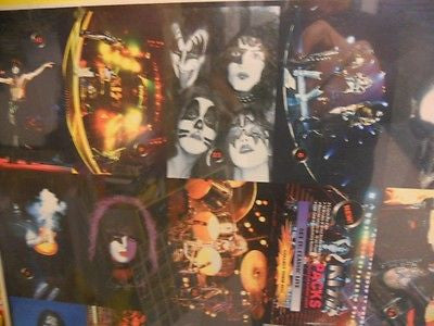 Kiss Rock Stars European cards rare uncut card sheet 1990s