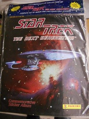 Star Trek Next Generation Panini stickers card set/album 1980s