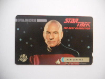 Star Trek Captain Picard British collectible phonecard 1990s