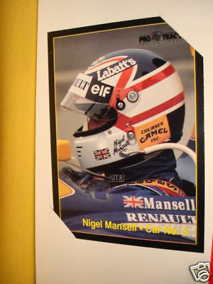 Formula 1 rare ad sheet with Mansell cards 1990