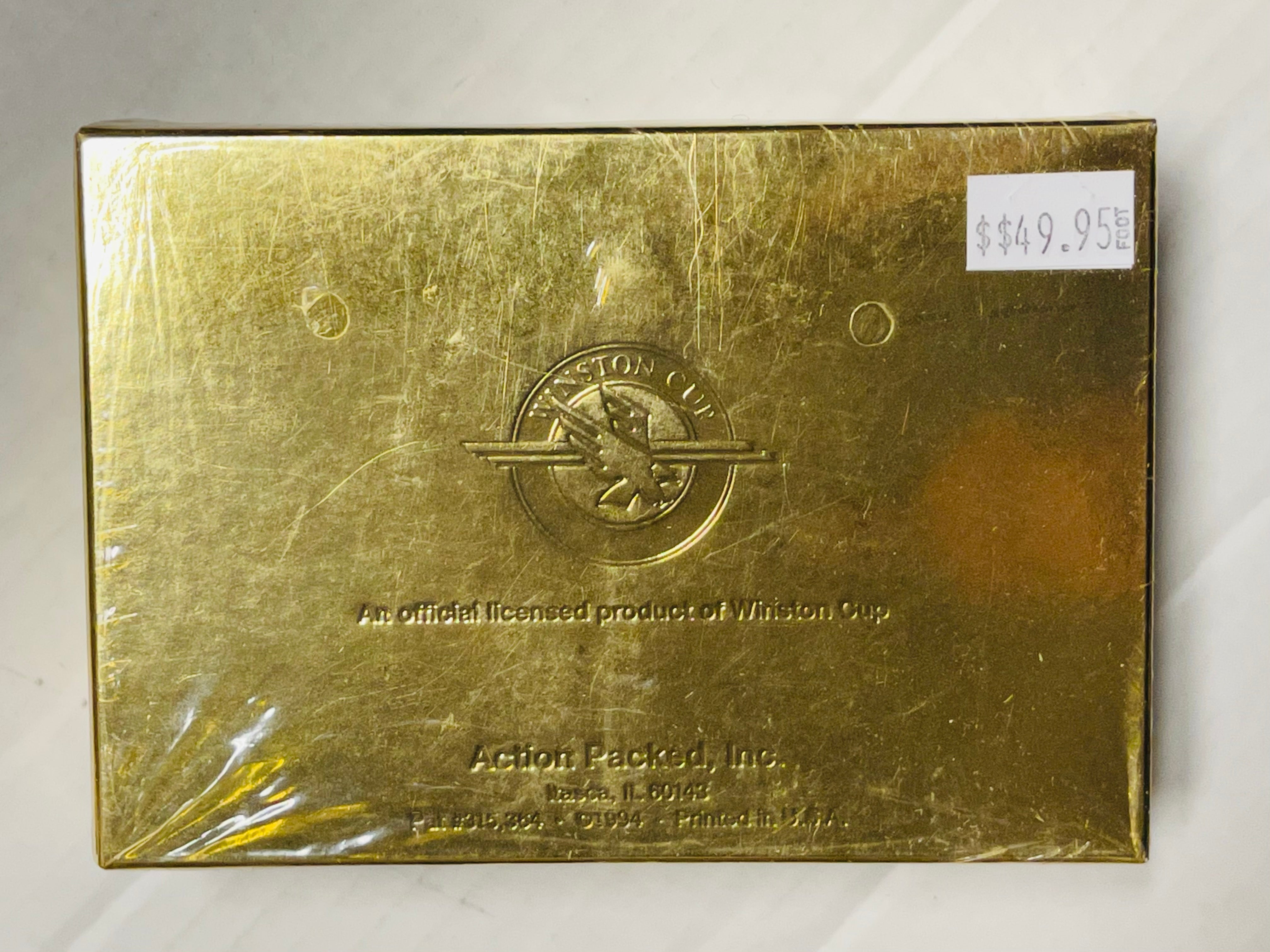 Action packed racing Winston Cup NASCAR factory cards set