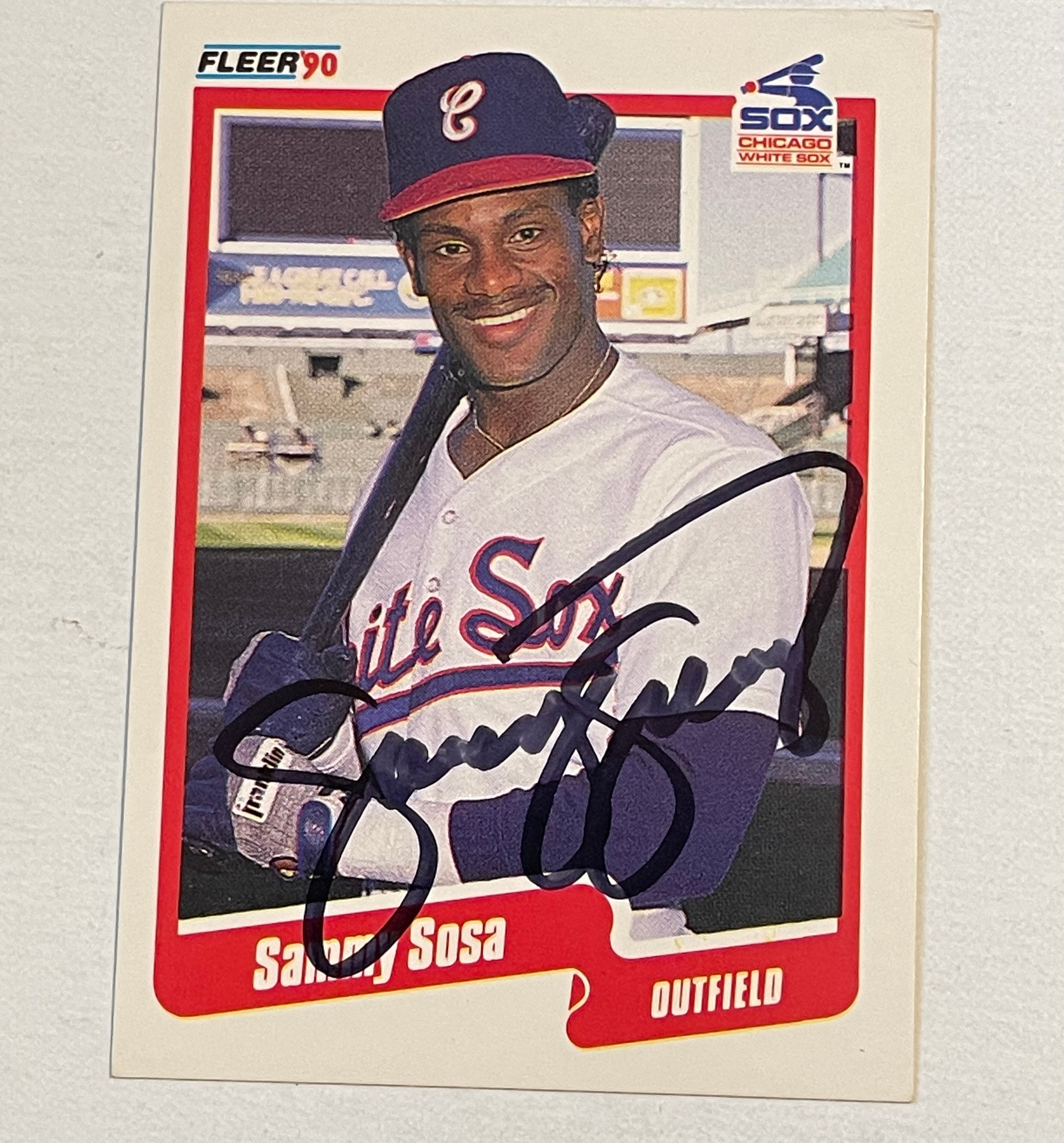 Sammy Sosa rare baseball autograph card with COA