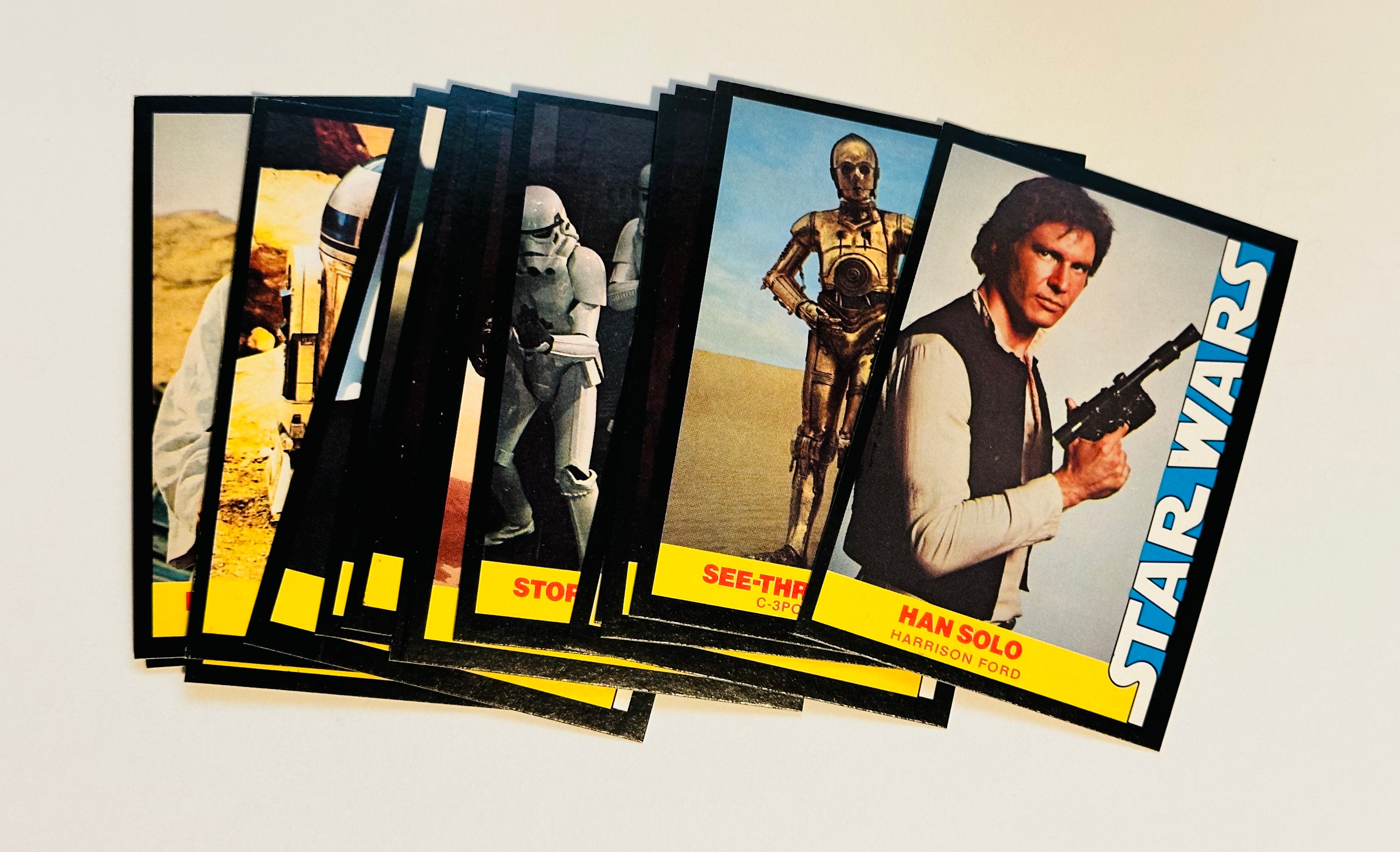 Star Wars Wonderbread rare high grade 16 cards set 1977
