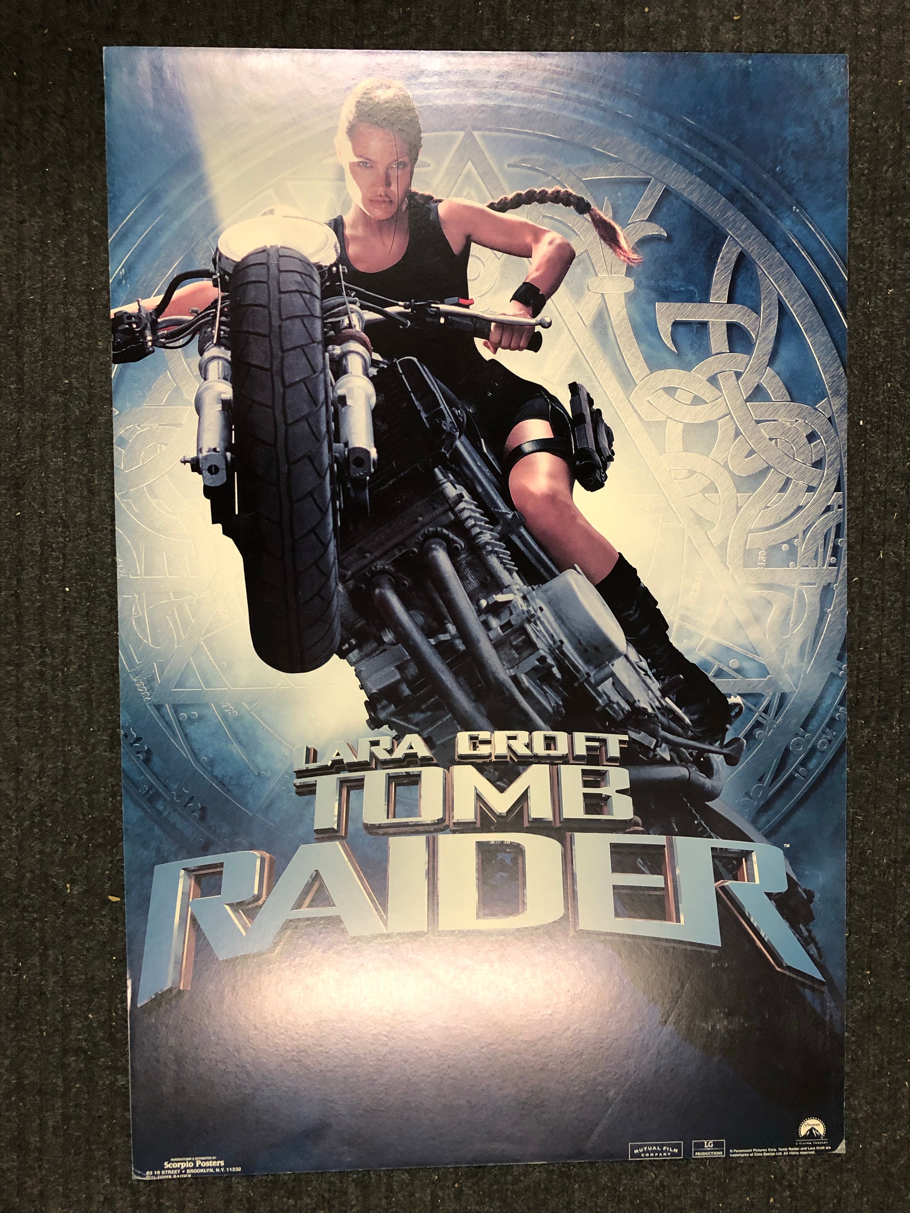 Tomb Raider large movie poster on foam core