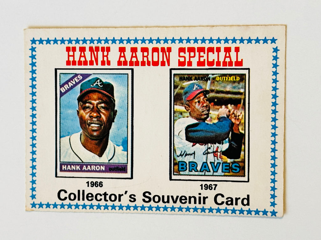 Vintage 1974 Topps Baseball Card 6 Hank Aaron Special With 