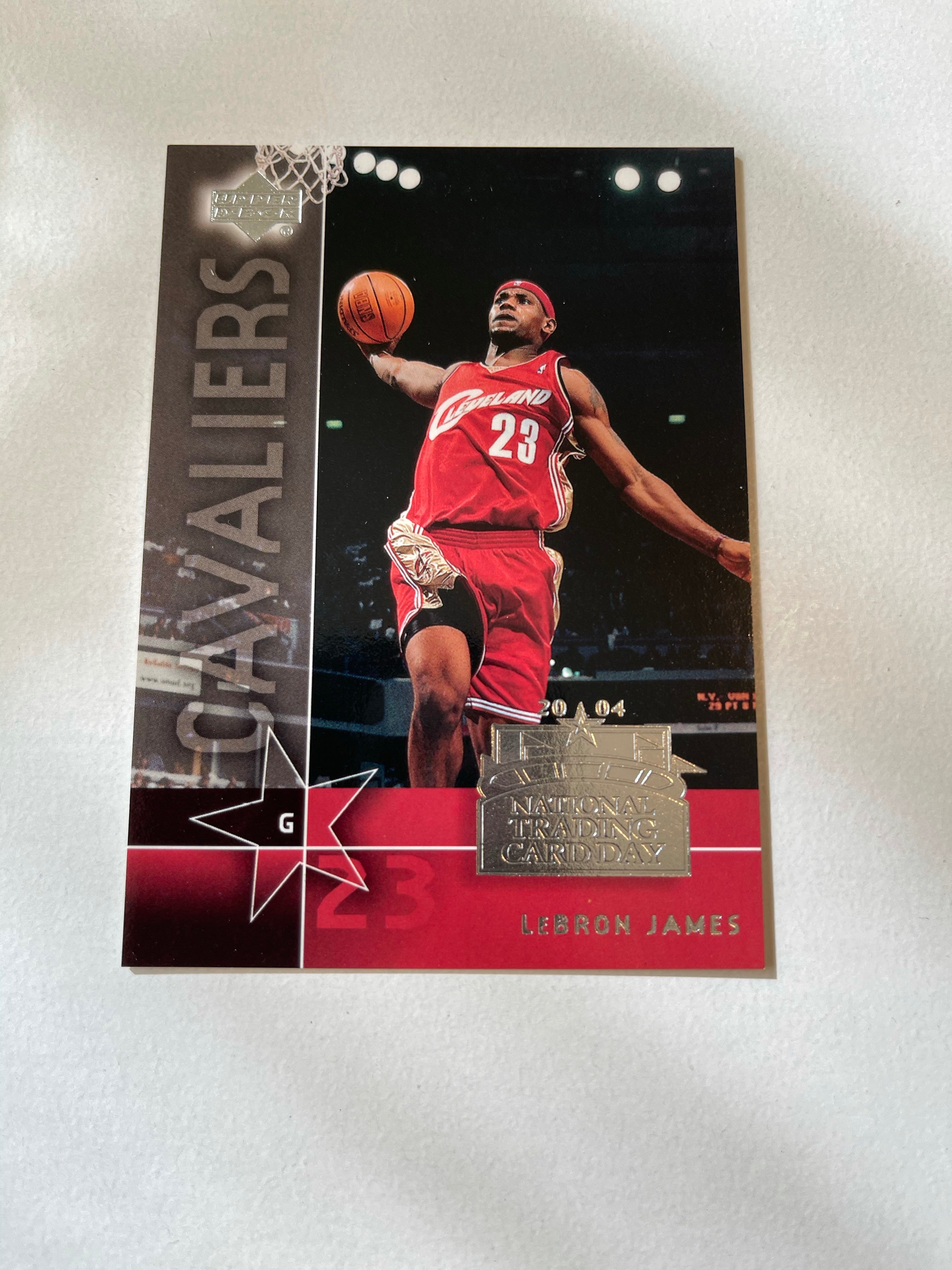 rare basketball cards 2003-04 LeBron James rookie National card day rare basketball card