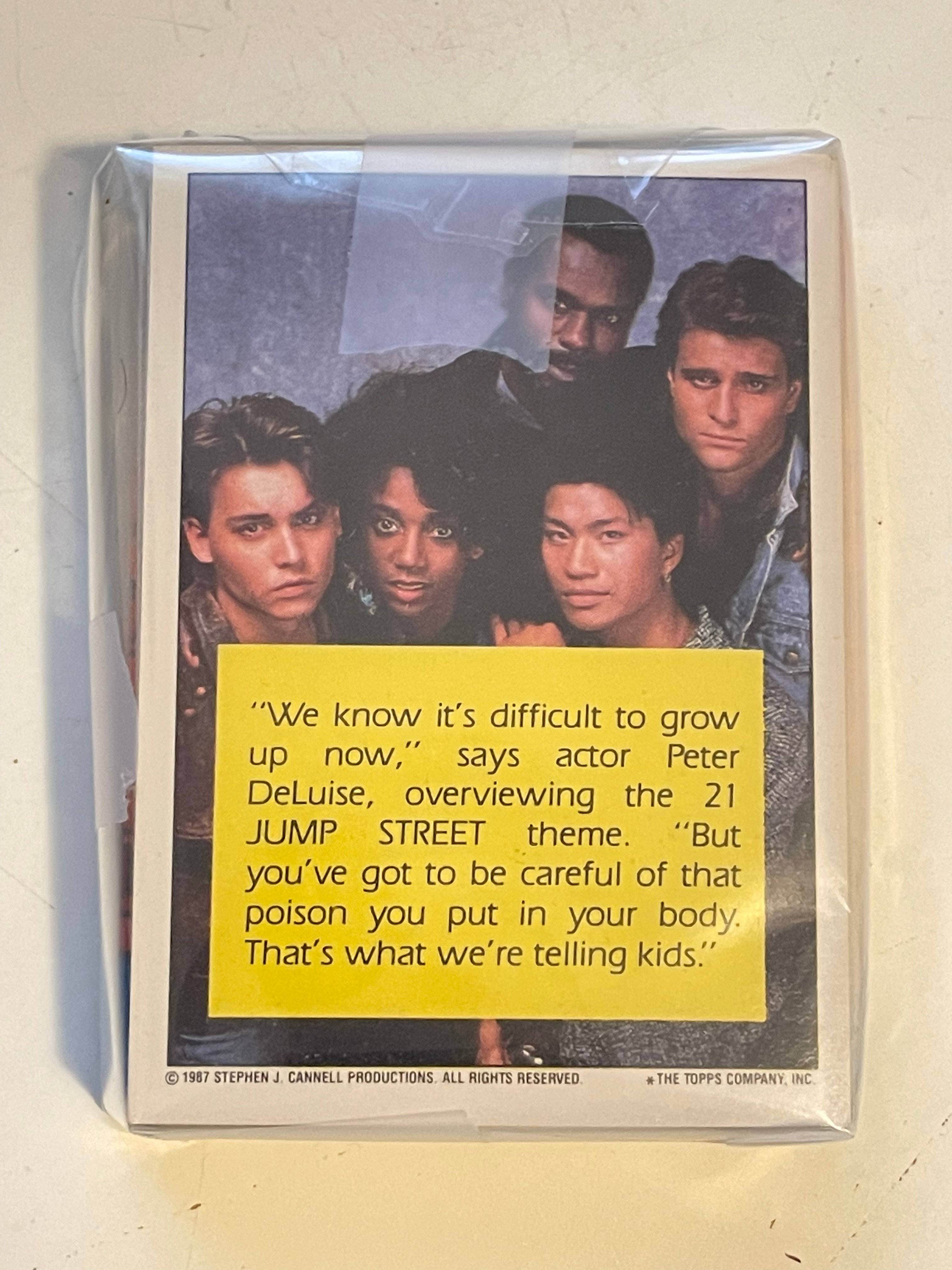 21 Jump street Trading cards set with wrapper 1987-88