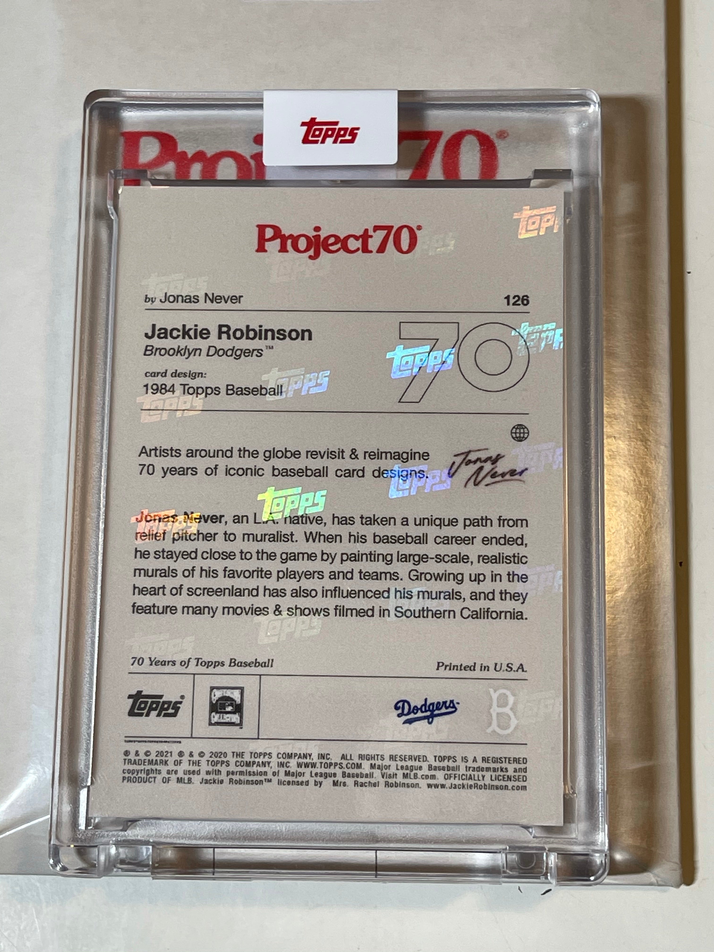 Jackie Robinson Topps project 70 limited issued baseball card