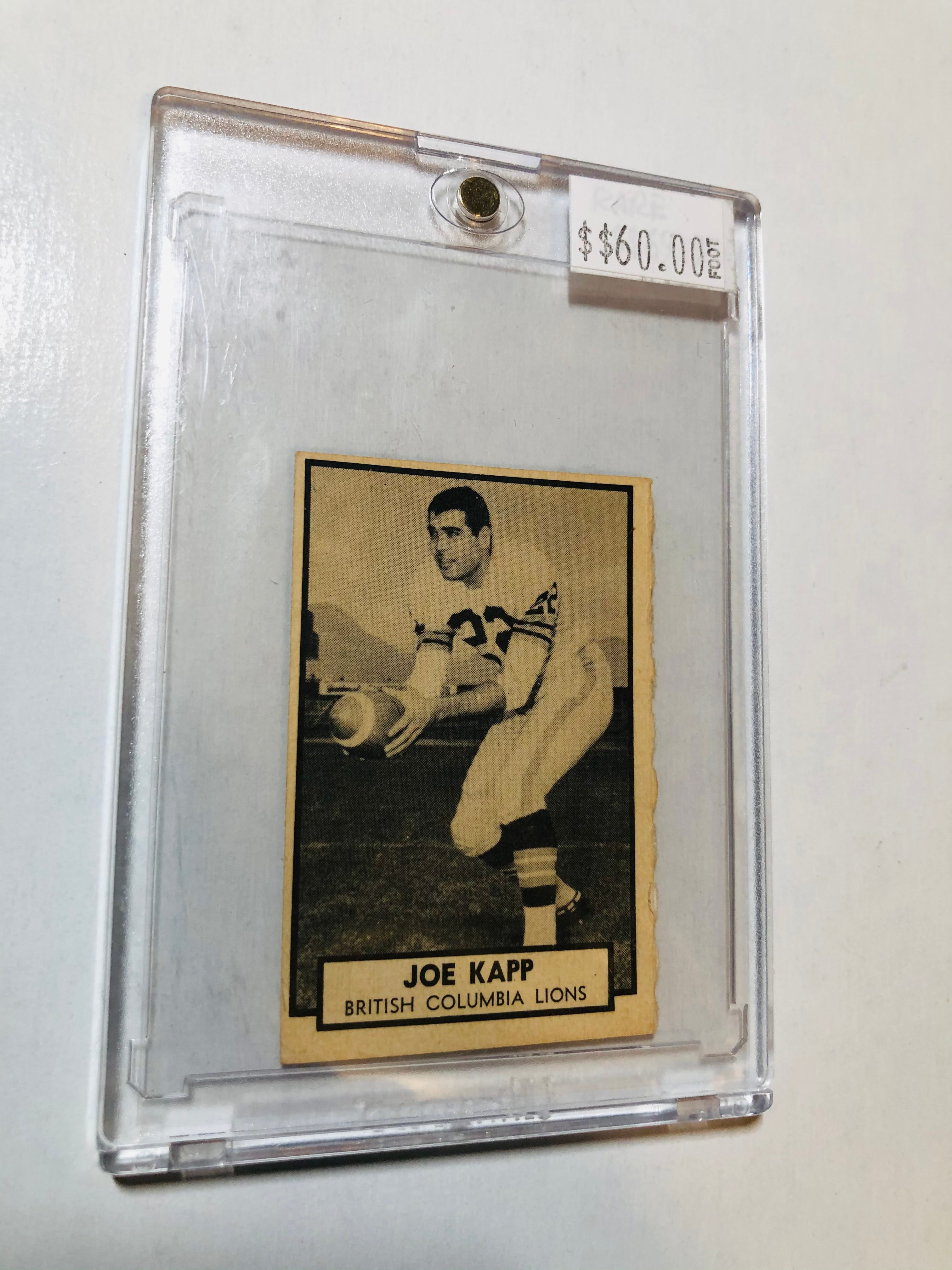 1962 Topps Joe Kapp CFL football card