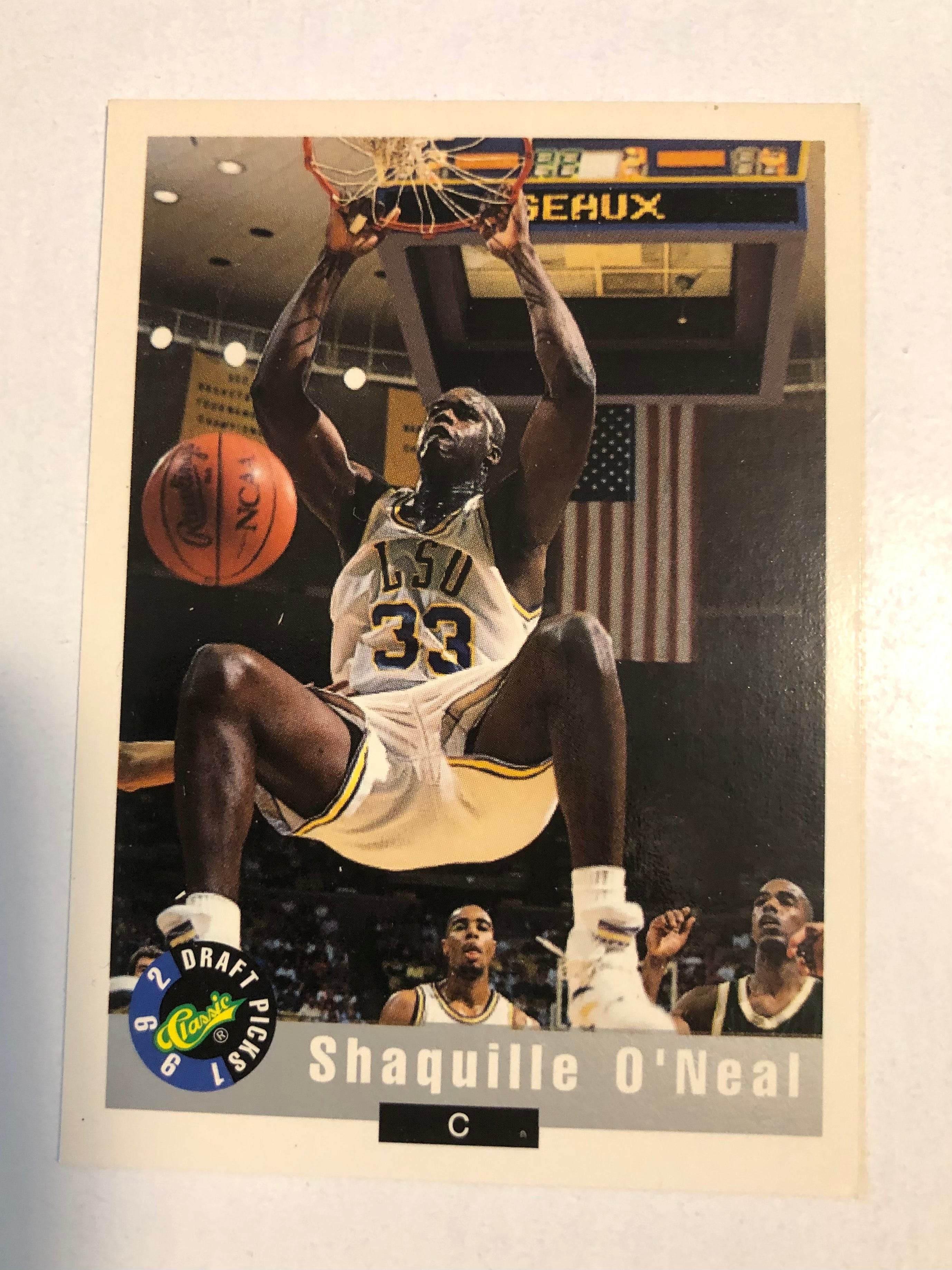 Shaq O’Neal classic basketball rookie card 1992