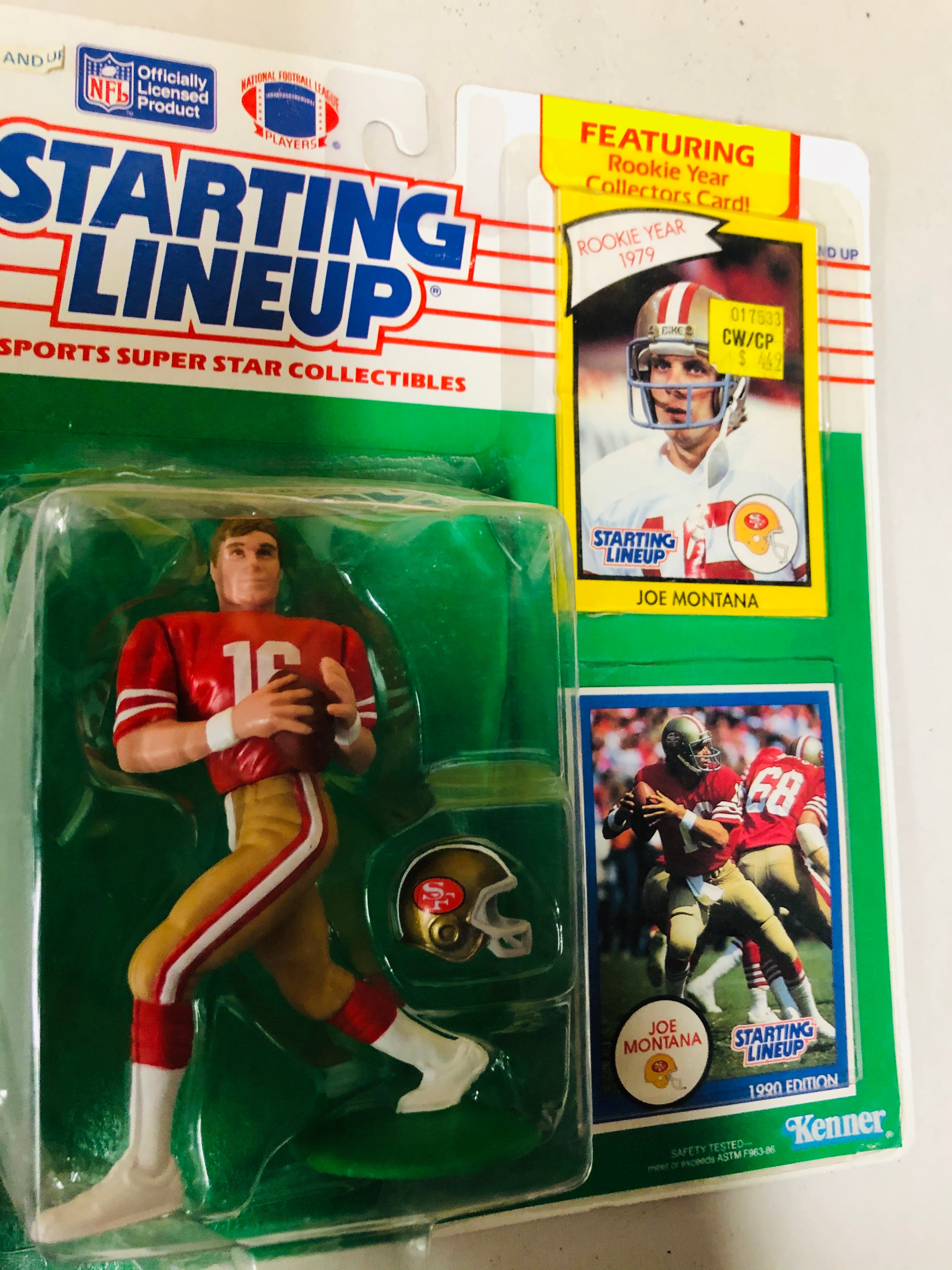 Joe Montana NFL football Starting Lineup 1990
