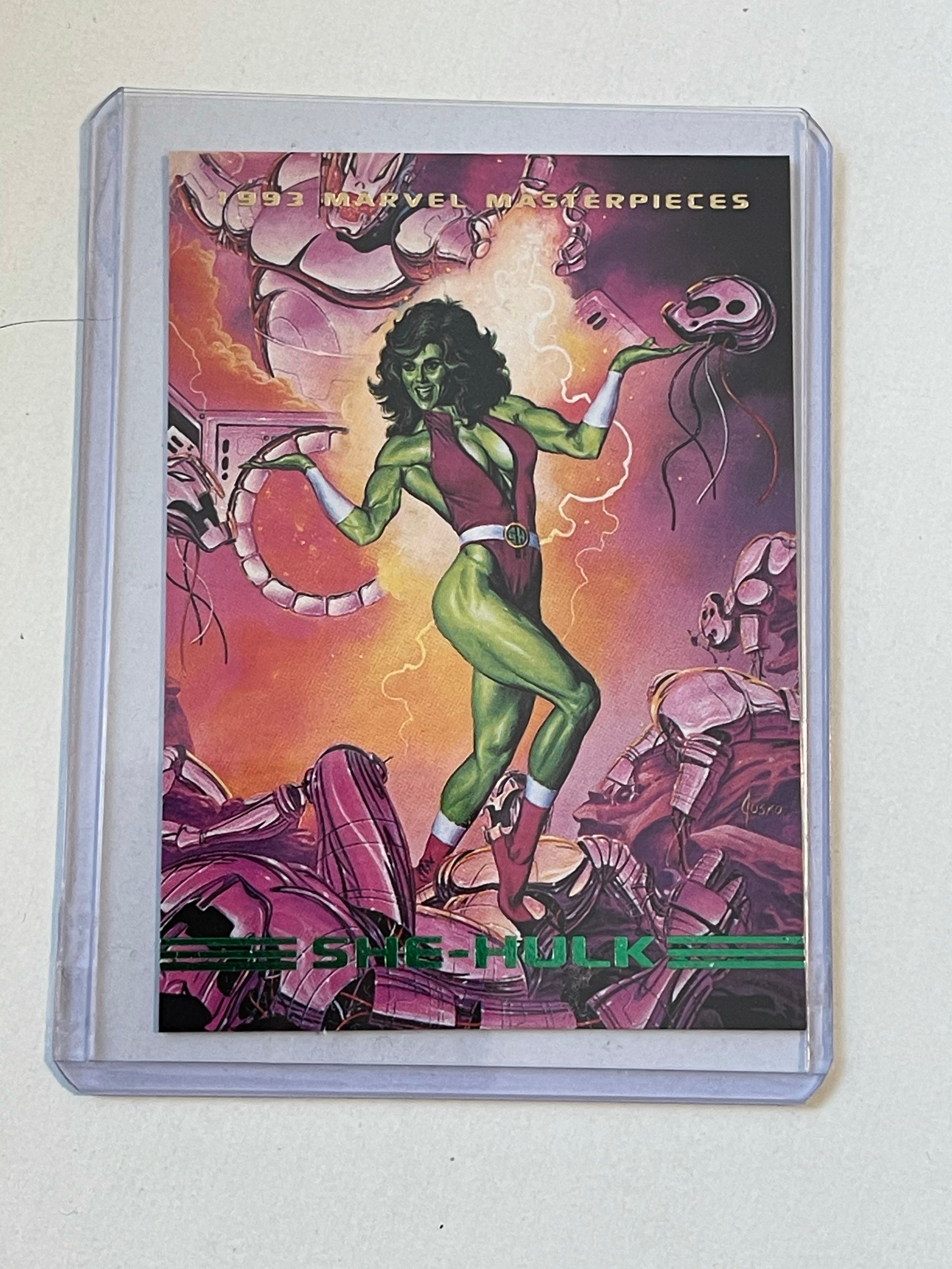 She-Hulk Marvel Masterpieces rare prototype card 1993