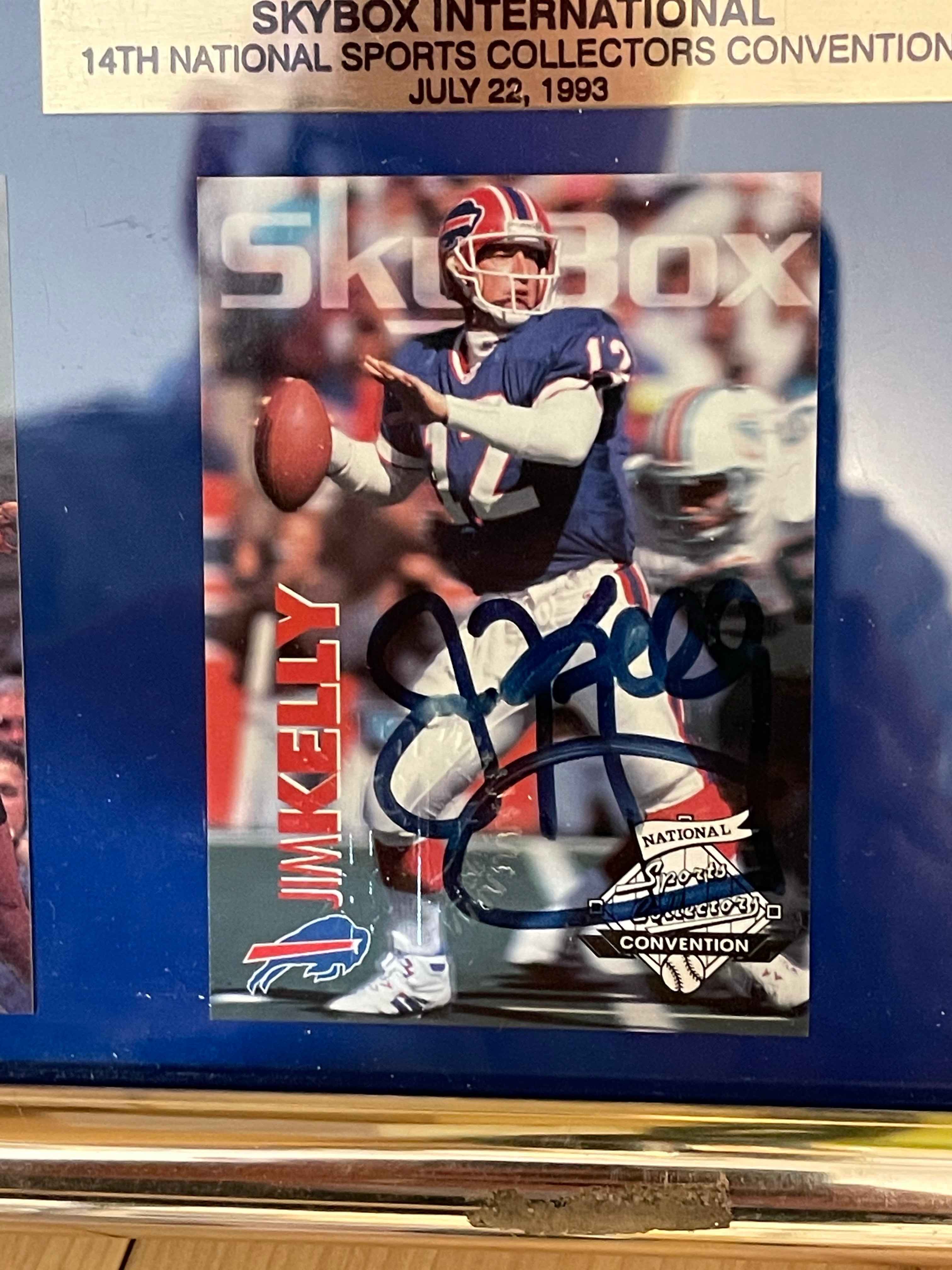 Jim Kelly National convention rare framed autograph card with other rare cards1993