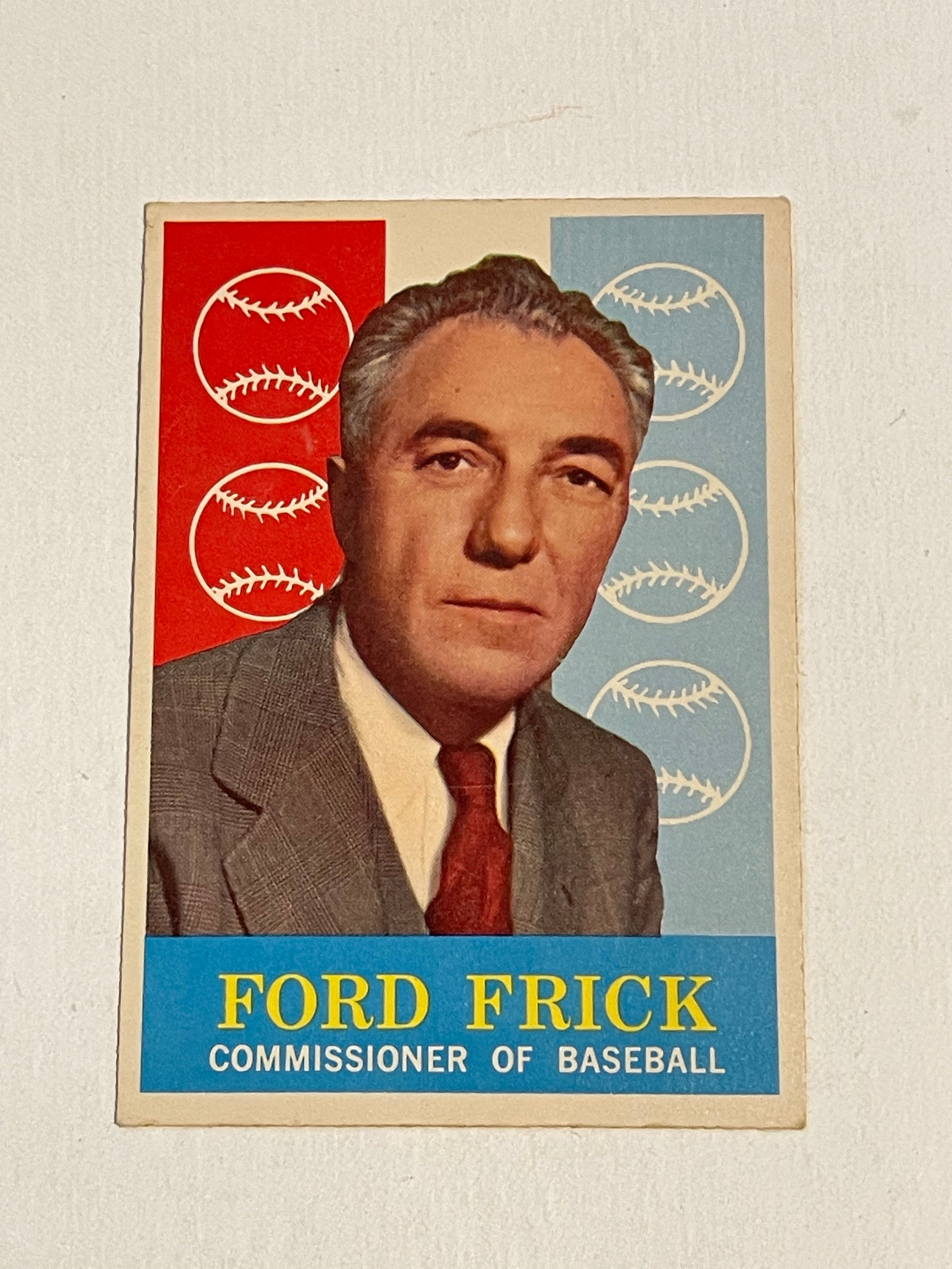 1959 Topps Ford Frick high grade baseball #1 card