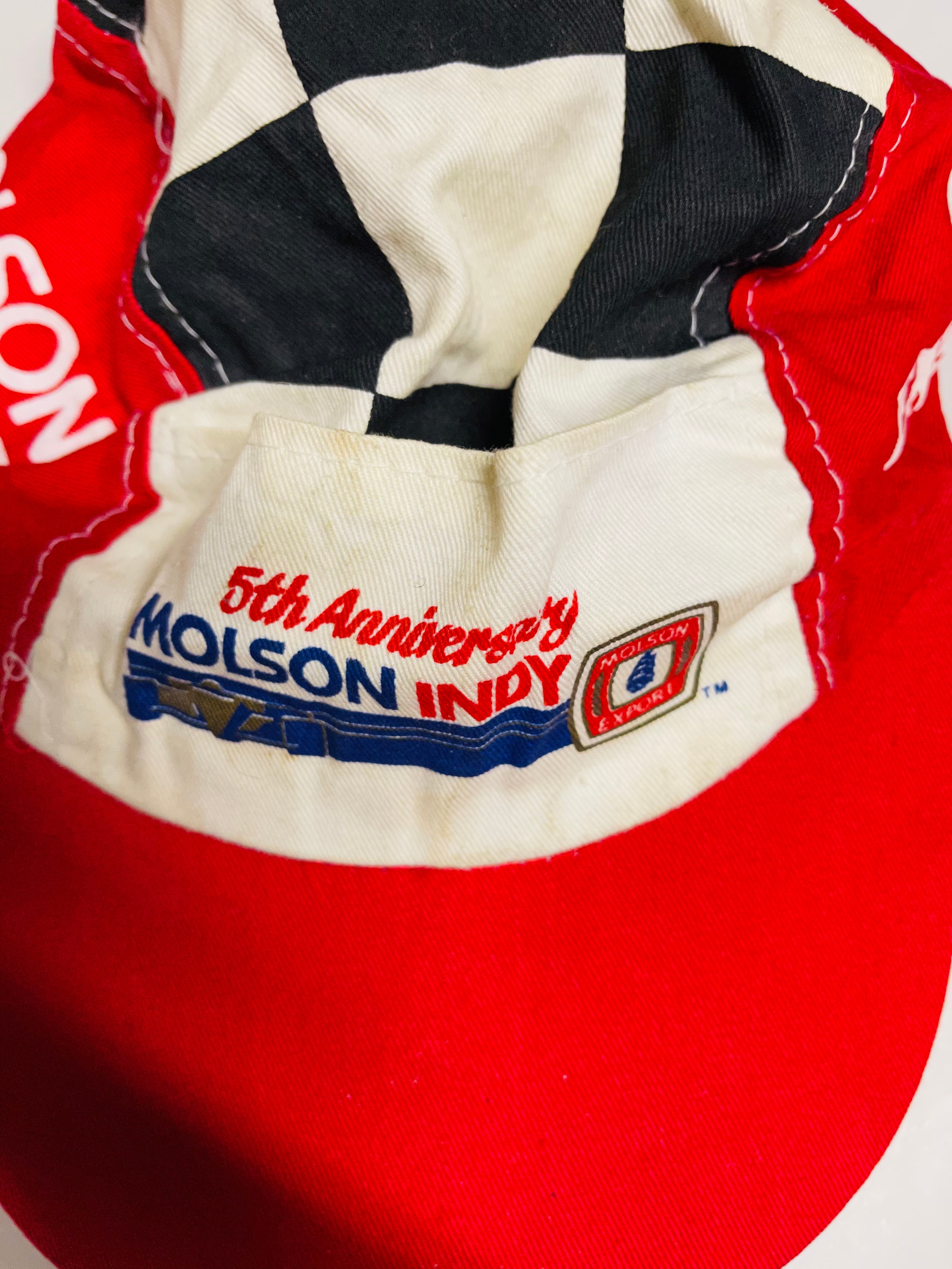 Molson Indy Racing rare vintage 5th anniversary stretch hat 1991