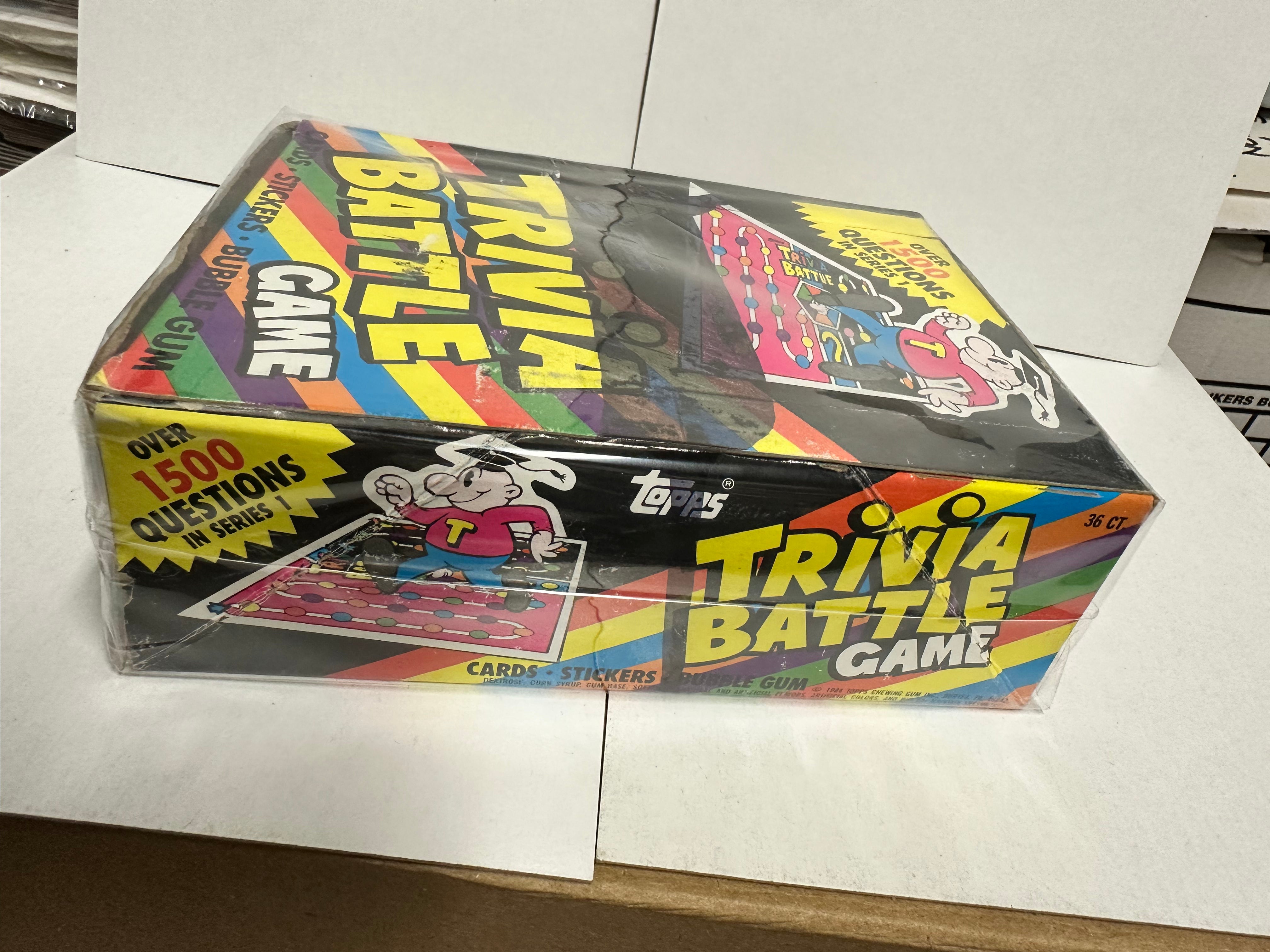 1984 Topps Trivia Battle game 36 packs rare box.