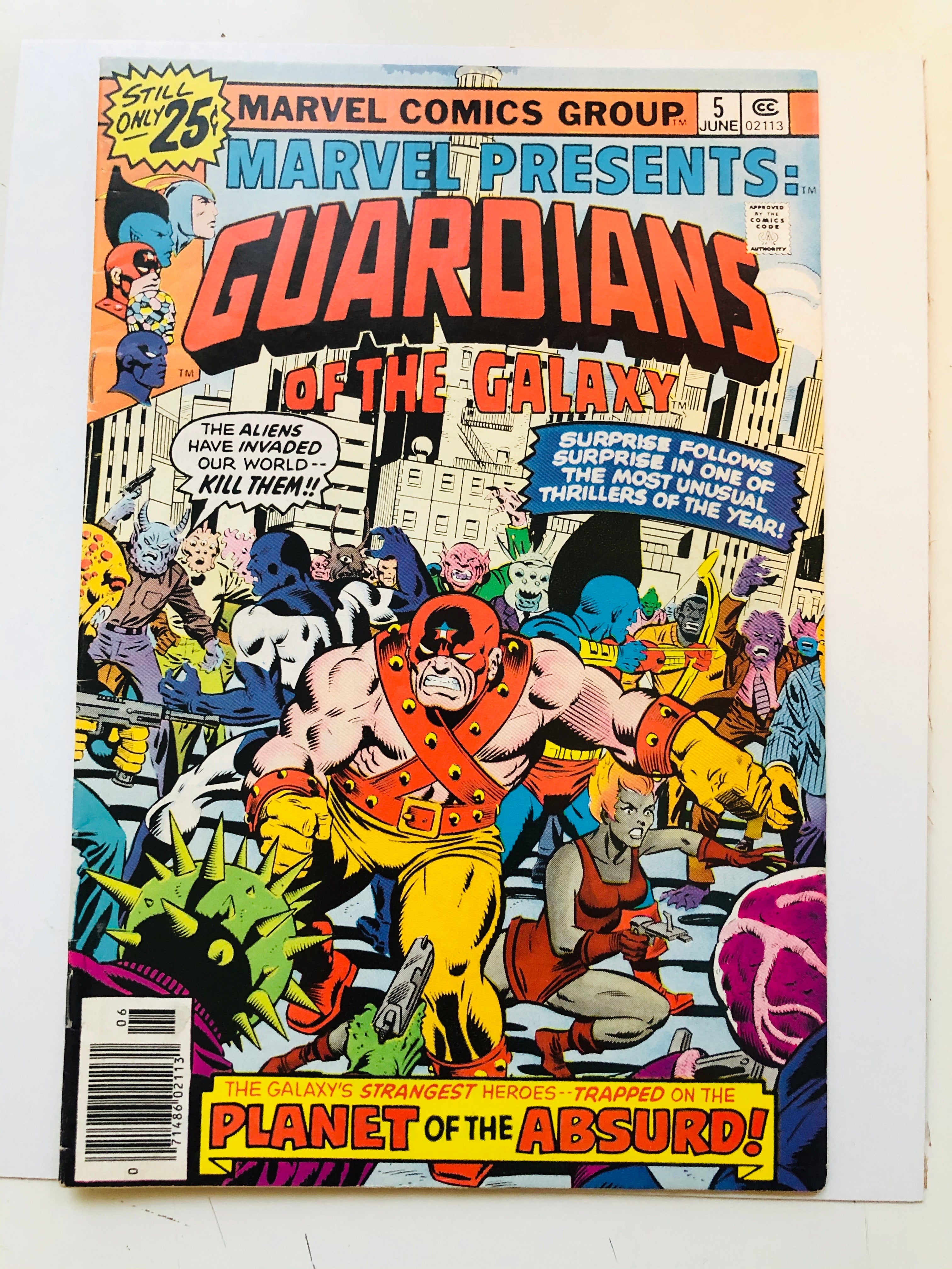 Guardians of the Galaxy Marvel presents #5 comic book