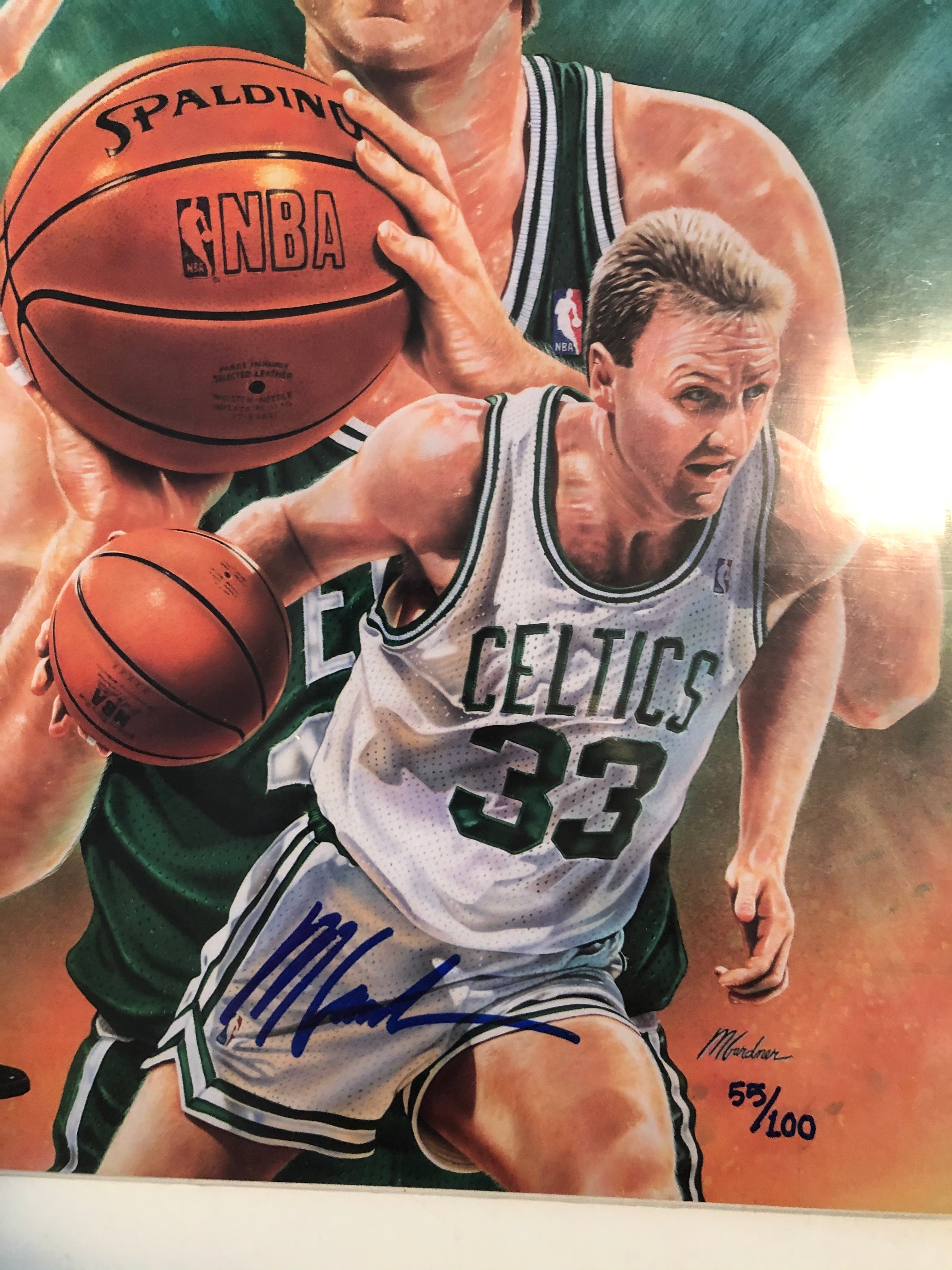Larry Bird Legends Sports Magazine autograph cover with COA 1993