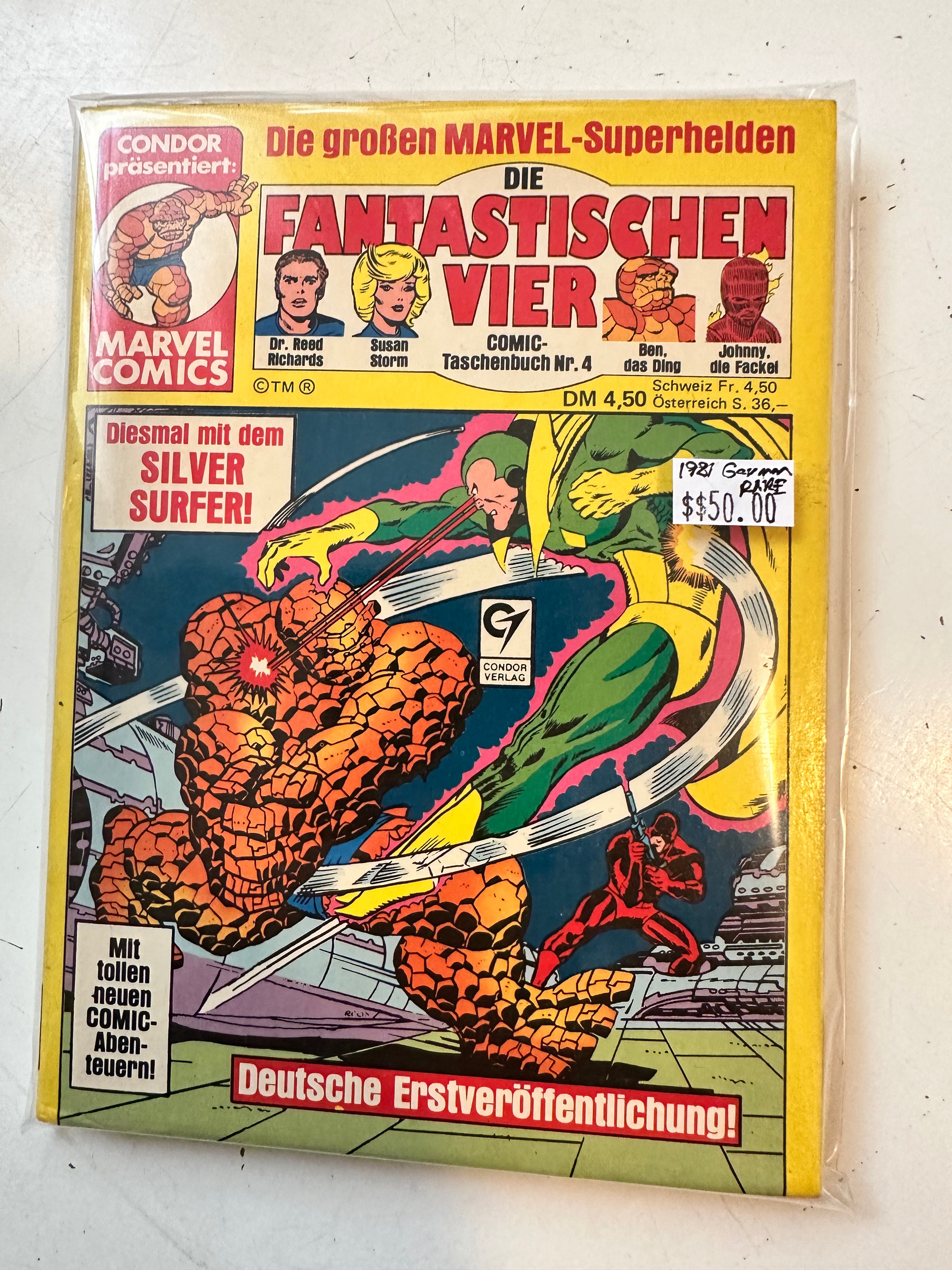 Fantastic Four rare vintage Marvel German comic book 1981