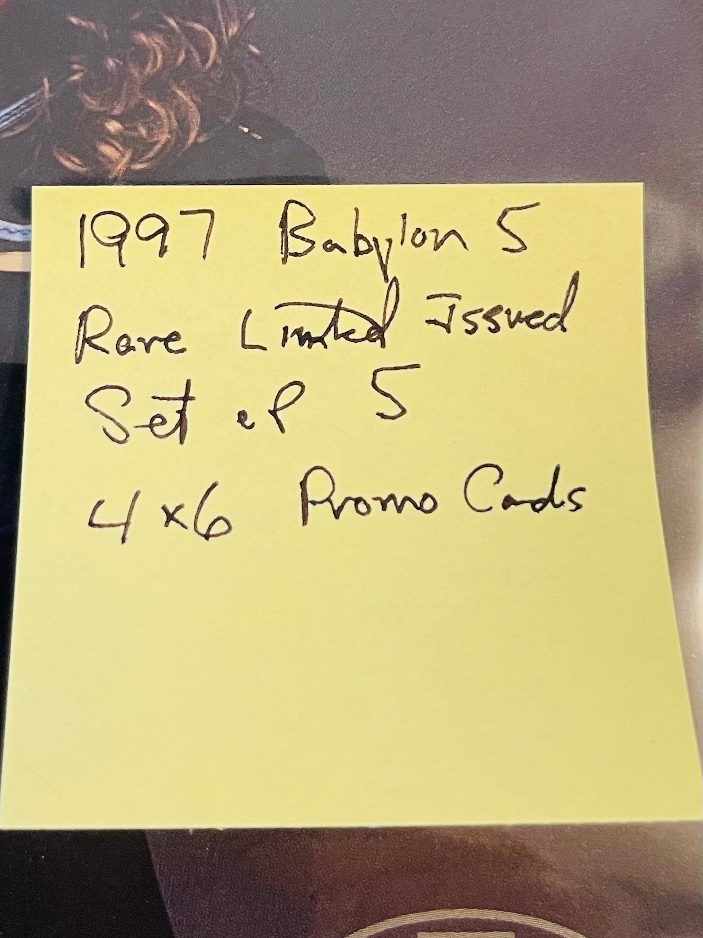 Babylon 5 TNT rare 5 cards promo set 1997