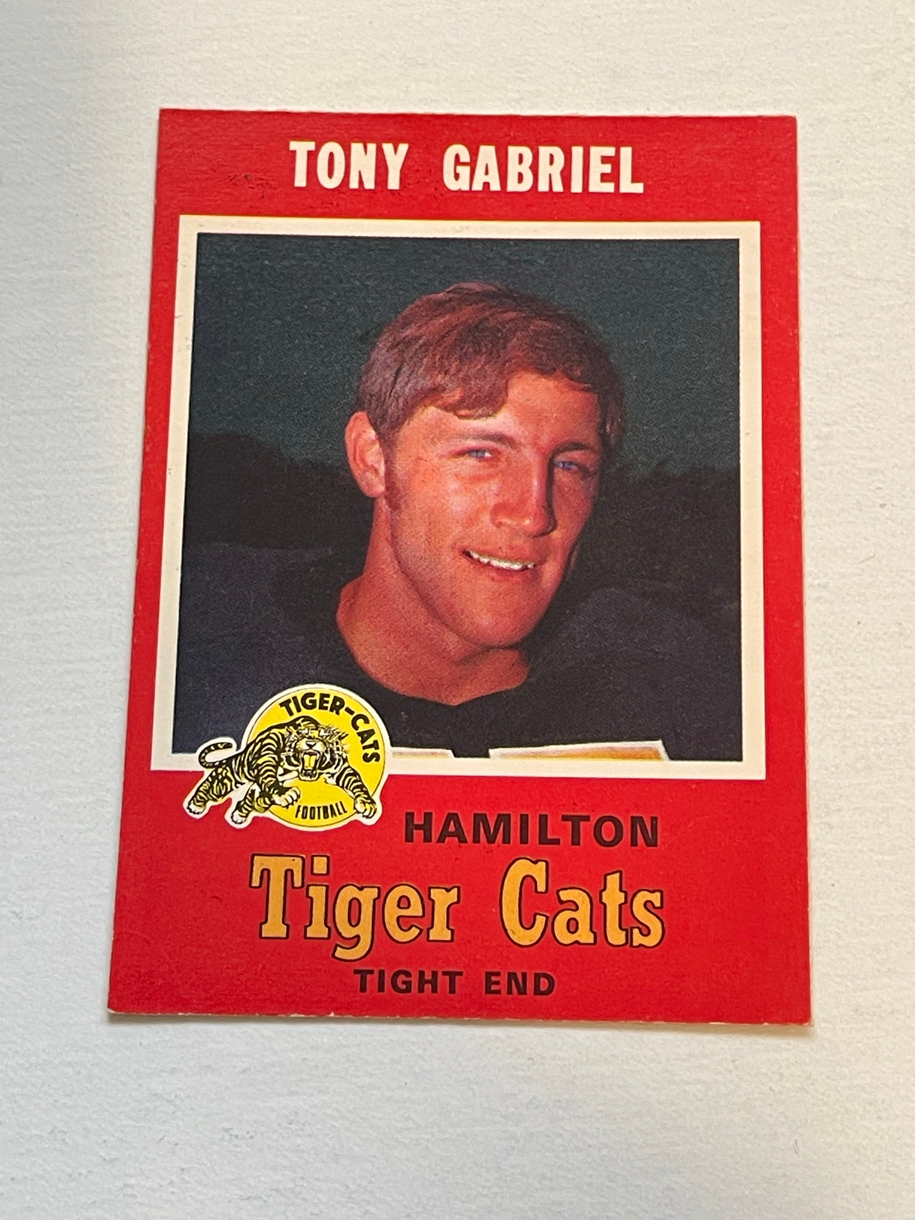 Tony Gabriel CFL rookie football card 1971