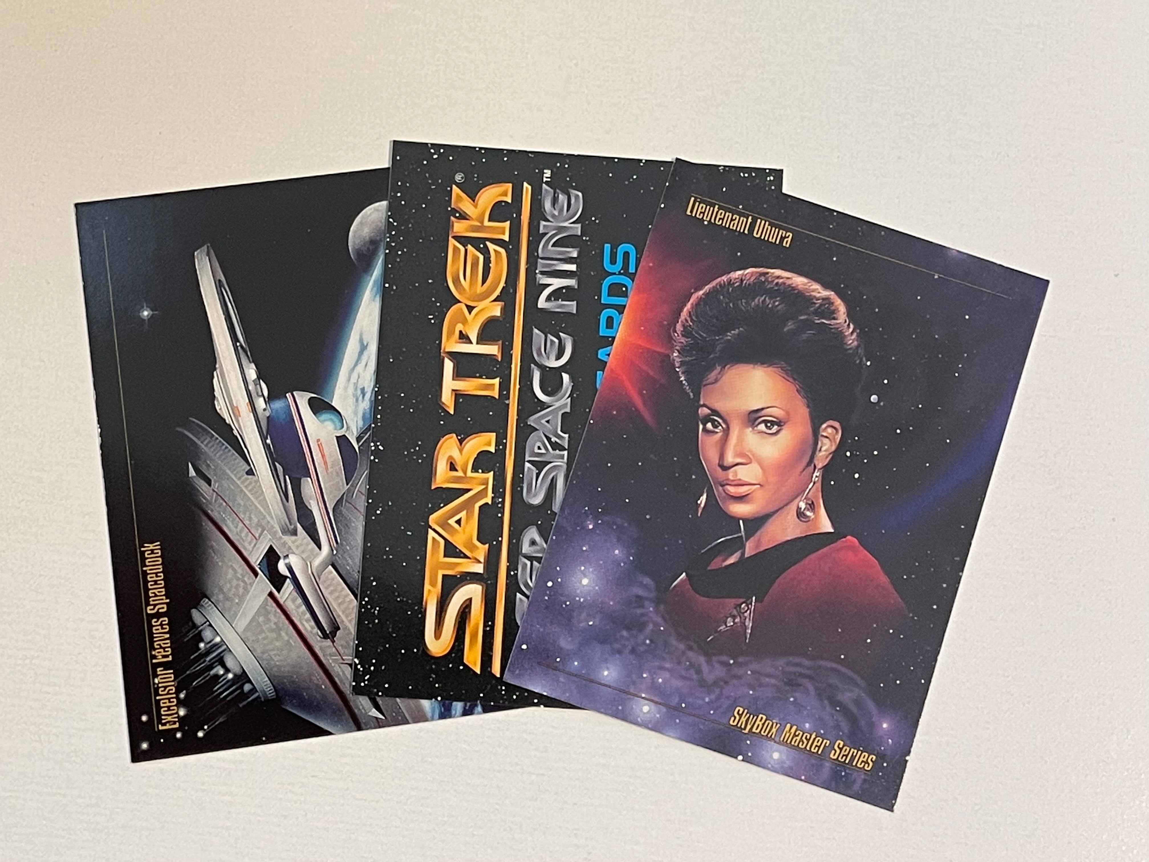 rare star trek cards Star Trek Skybox 3 rare cards promo set 1993