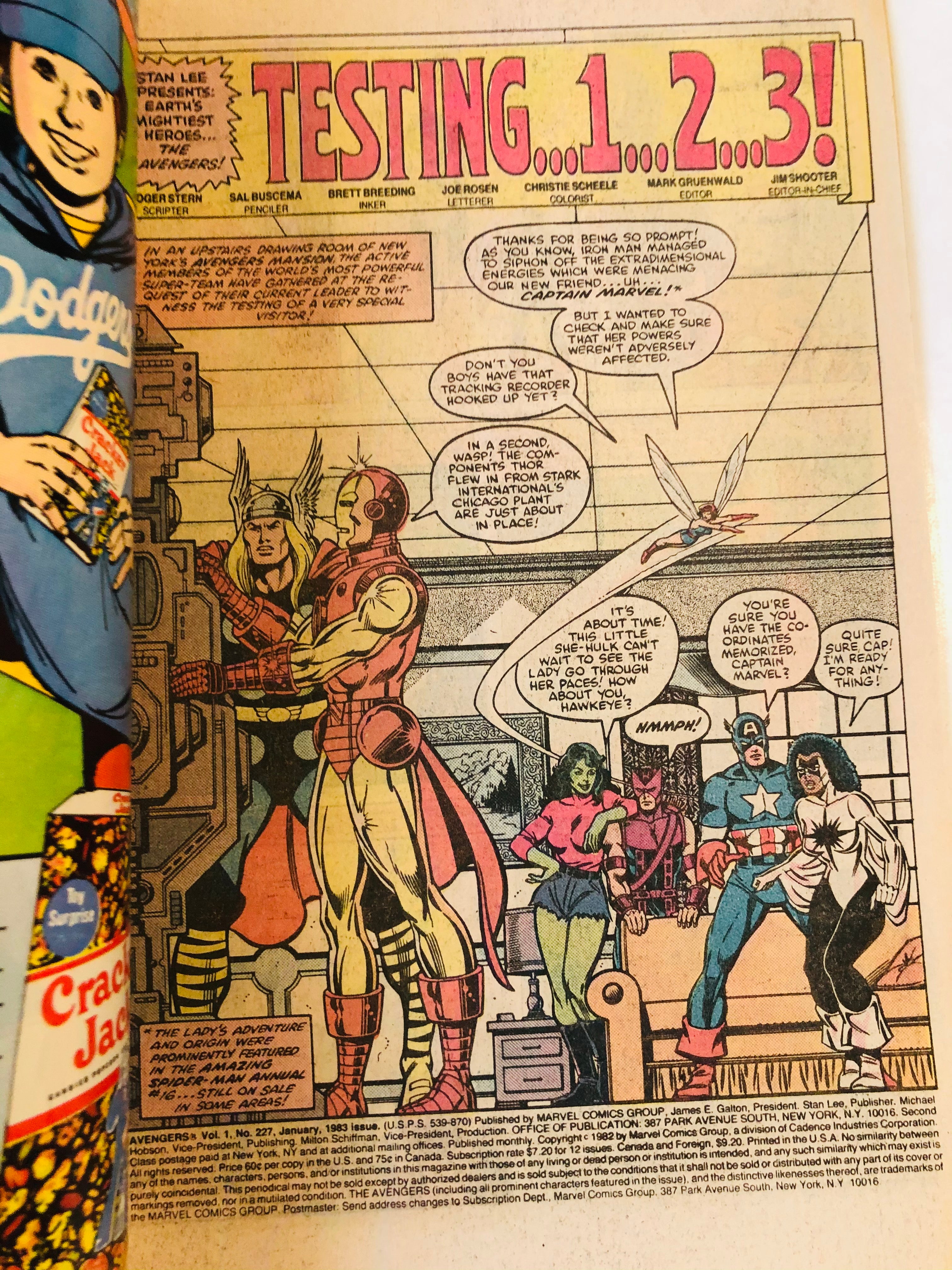 Avengers VF or better key comic book #227