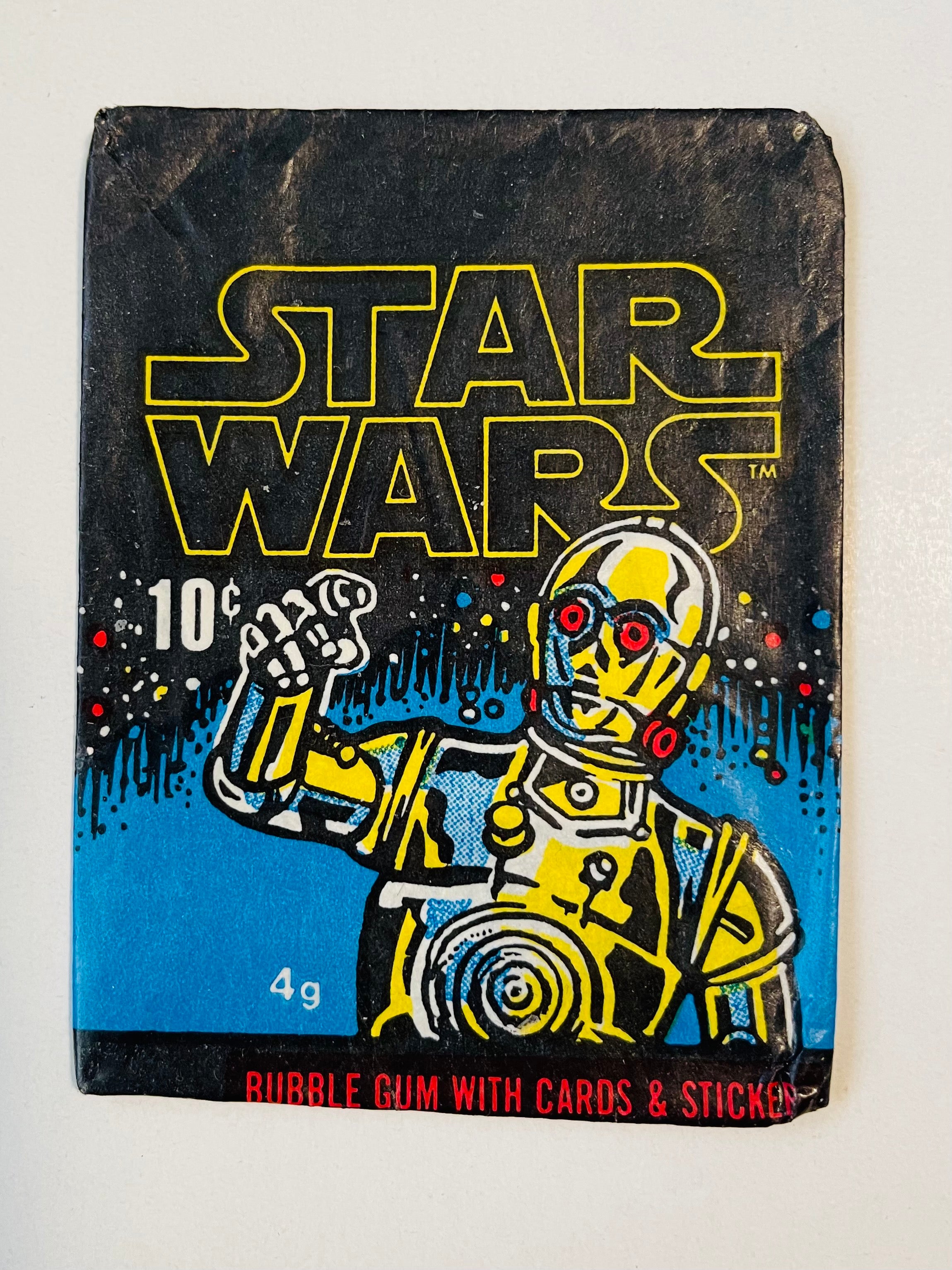rare star wars cards 1977 1977 O-pee-chee Star Wars series 1 rare first series wrapper